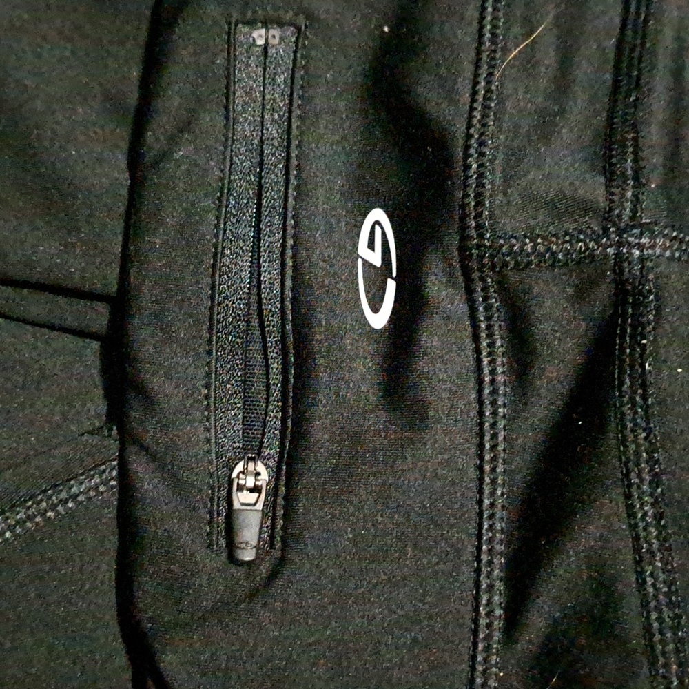 Champion black leggings with back zipper pocket, XS like new - Picture 3 of 4